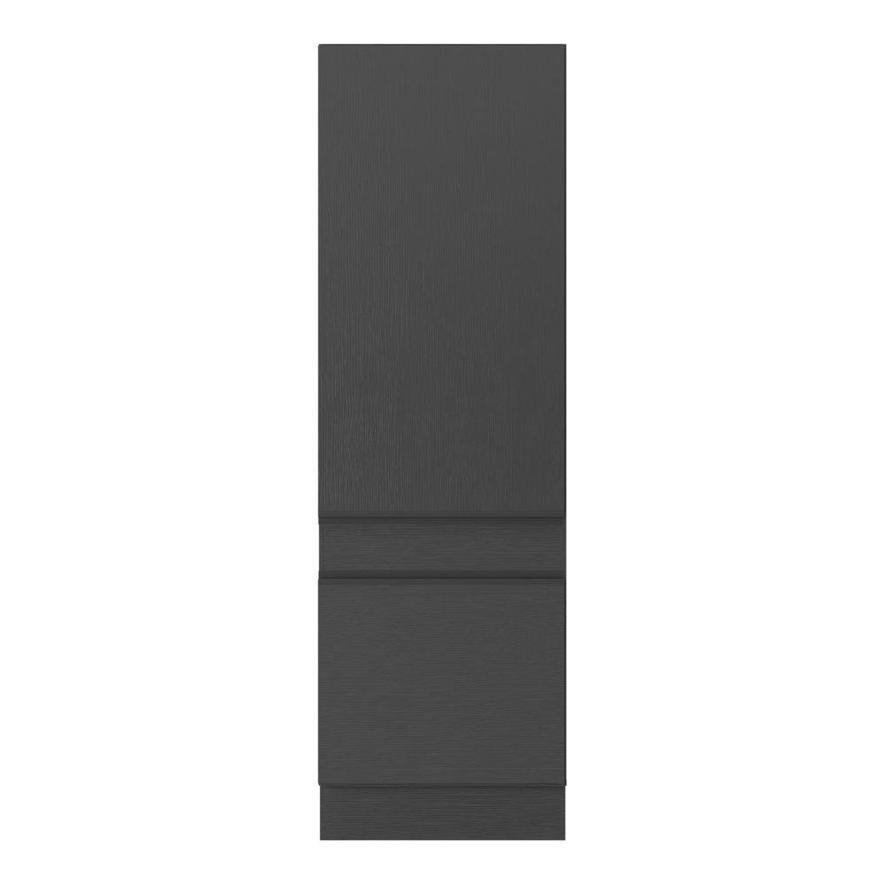 Paneleiro 2 Portas 62cm Com Rodapé Veneza Multimóveis V2121 Preto Preto - 2