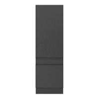 Paneleiro 2 Portas 62cm Com Rodapé Veneza Multimóveis V2121 Preto Preto - 2