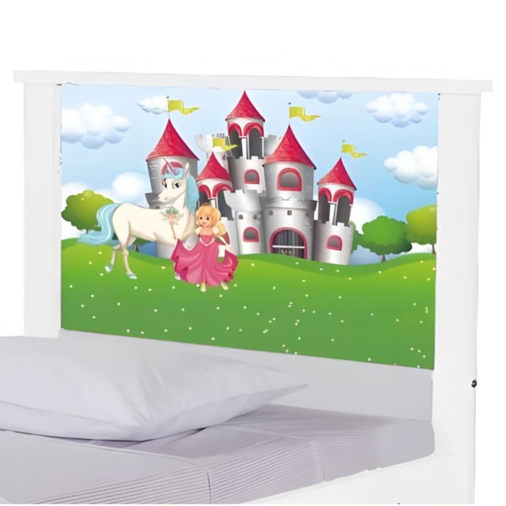 Bicama Juvenil Com Cabeceira Adesivada Princesa Encantada - 5