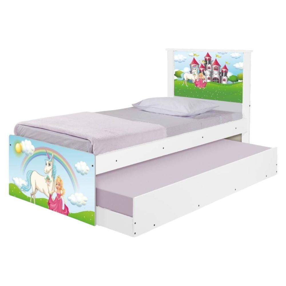 Bicama Juvenil Com Cabeceira Adesivada Princesa Encantada - 6