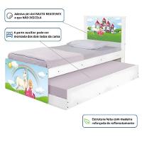Bicama Juvenil Com Cabeceira Adesivada Princesa Encantada - 3