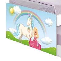 Bicama Juvenil Com Cabeceira Adesivada Princesa Encantada