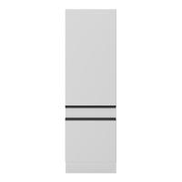 Paneleiro 2 Portas 62cm Com Rodapé Veneza Multimóveis V2121 Branco/preto Branco/preto - 2