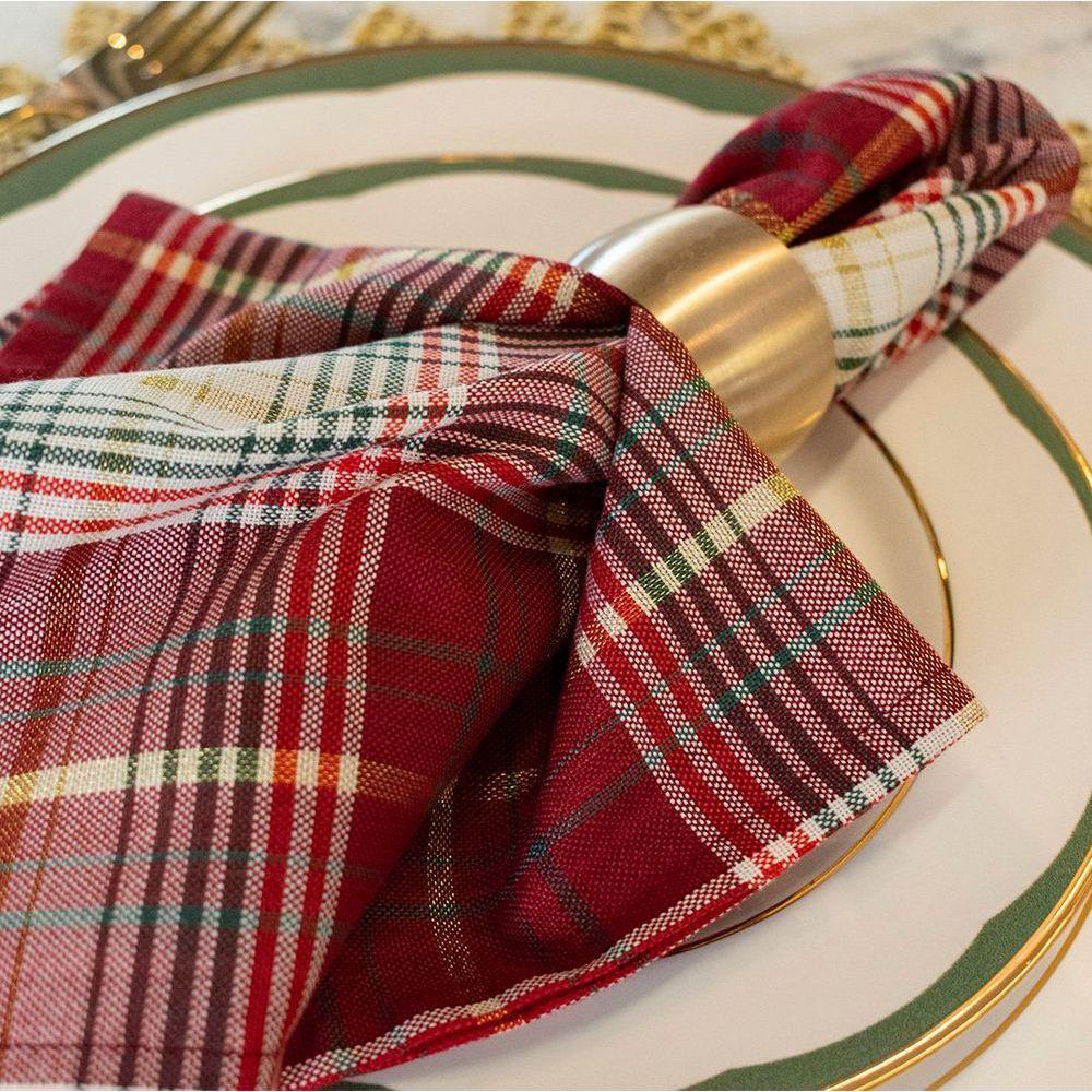 Guardanapo Copa E Cia 4 Peças Unité Xadrez Natal - 3