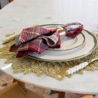 Guardanapo Copa E Cia 4 Peças Unité Xadrez Natal