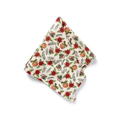 Guardanapo Copa E Cia 4 Peças Home 45x45cm Natal Flor De Natal