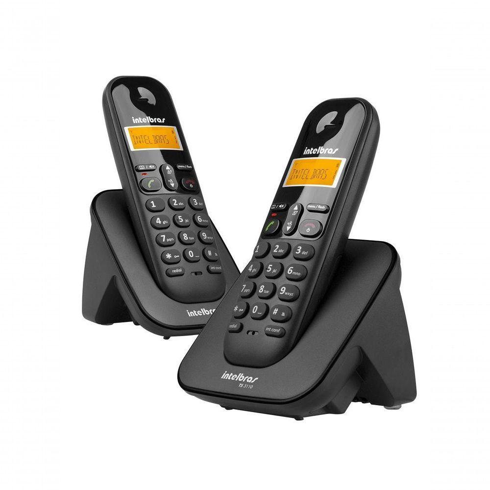 Telefone Sem Fio Intelbras Ts3112 Digital Com Ramal Adicional Preto - 3