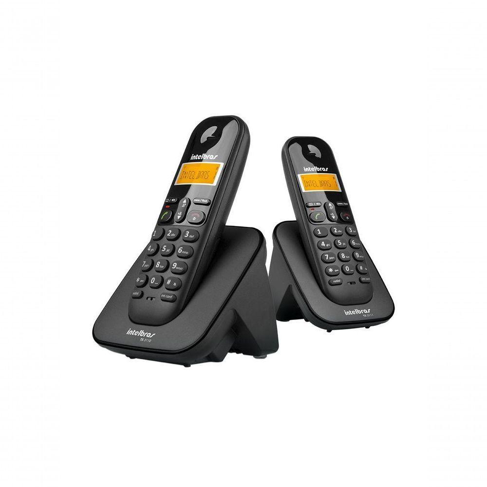 Telefone Sem Fio Intelbras Ts3112 Digital Com Ramal Adicional Preto - 4