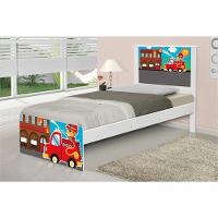 Cama Solteiro Adesivada Bombeiro Com Colchão - 3