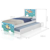 Bicama Juvenil Adesivada Patrulha Animal Com Colchões - 2