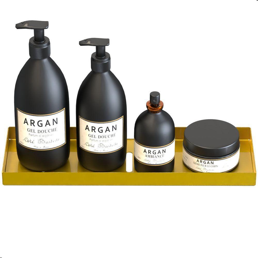 Suporte Porta Shampoo Prateleira Dourado De Parede Plus - 3