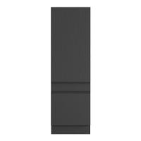 Paneleiro 2 Portas 62cm Com Rodapé Veneza Multimóveis V2119 Preto Preto - 2