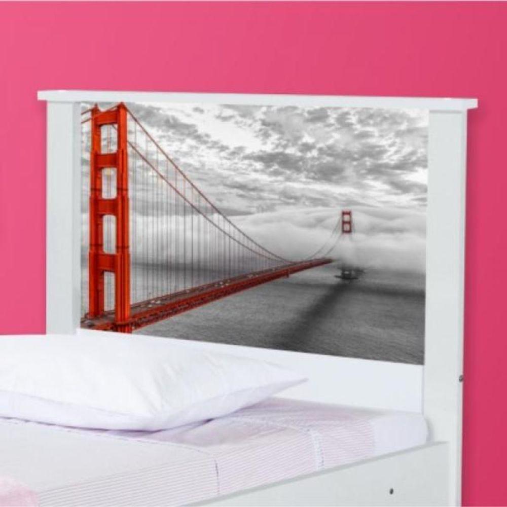 Cama Bibox Solteiro Cidade San Francisco Com Colchões - 4