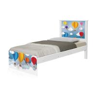 Cama Solteiro Adesivada Balão Com Colchão - 1