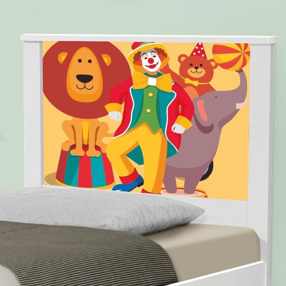 Cama Solteiro Adesivada Palhaço Circo Com Colchão - 4