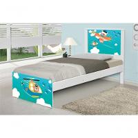 Cama Solteiro Adesivada Patrulha Animal Com Colchão - 3