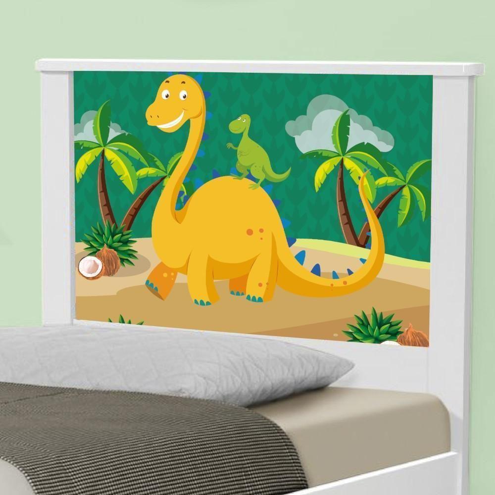 Cama Solteiro Adesivada Dinossauro Com Colchão - 4