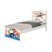 Cama Solteiro Adesivada Patrulha Ursinhos Com Colchão - 1