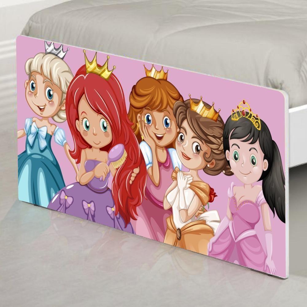 Cama Solteiro Adesivada Princesinhas Com Colchão - 5