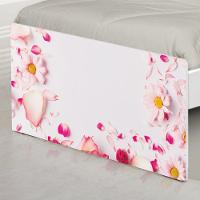 Cama Solteiro Adesivada Rosas Com Colchão - 5