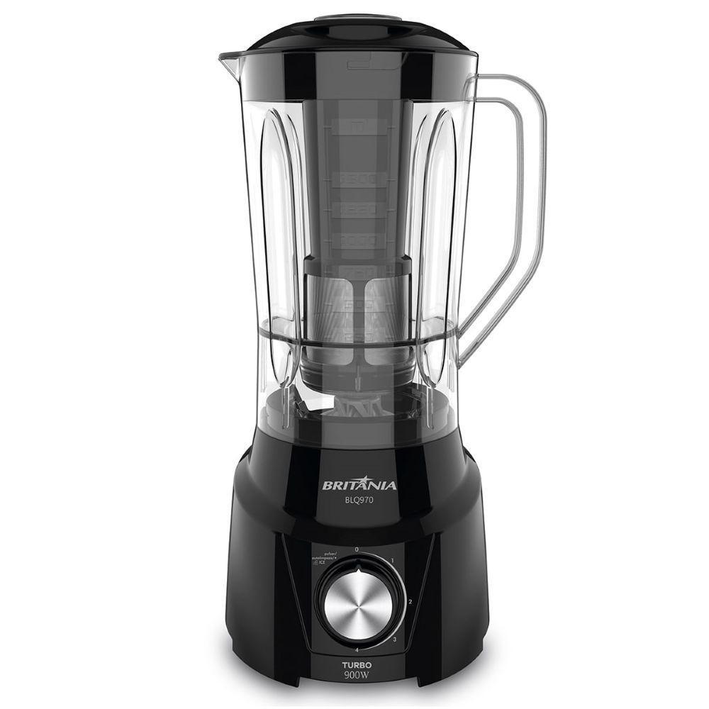 Liquidificador Blq970p 900W Britânia 2,6l Preto 220V - 3
