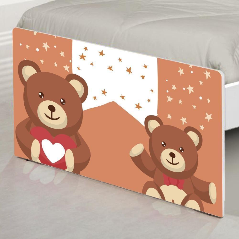 Cama Solteiro Adesivada Ursinhos De Pelúcia Com Colchão - 5