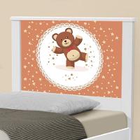 Cama Solteiro Adesivada Ursinhos De Pelúcia Com Colchão