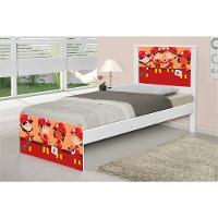 Cama Solteiro Adesivada Tropa De Bombeiros Com Colchão - 3