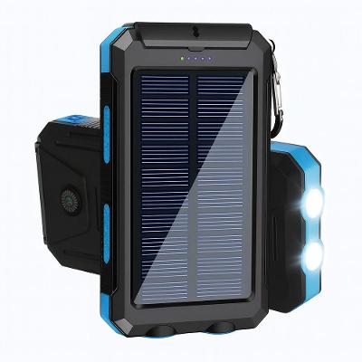 Carregador Portátil Power Bank Solar Usb Azul – Energia Sustentável Em Qualquer Lugar