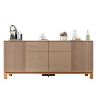 Buffet Aparador E Cristaleira Com Led Lucca Areia-freijó C01 - Mpozenato - 6