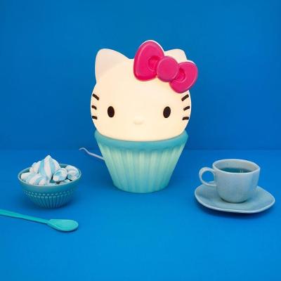 Luminária 3d Hello Kitty - Abajur Mágico Com Design De Bolo Azul Para Quarto Infantil