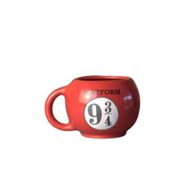 Caneca Mágica 450ml - Plataforma 9 3-4 Do Expresso Hogwarts Para Fãs Do Mundo Mágico De Harry Potter