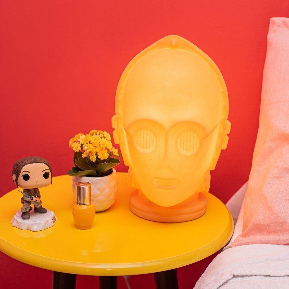 Luminária C3po Star Wars Bivolt - Iluminação Icônica Para Fãs Da Saga - 3