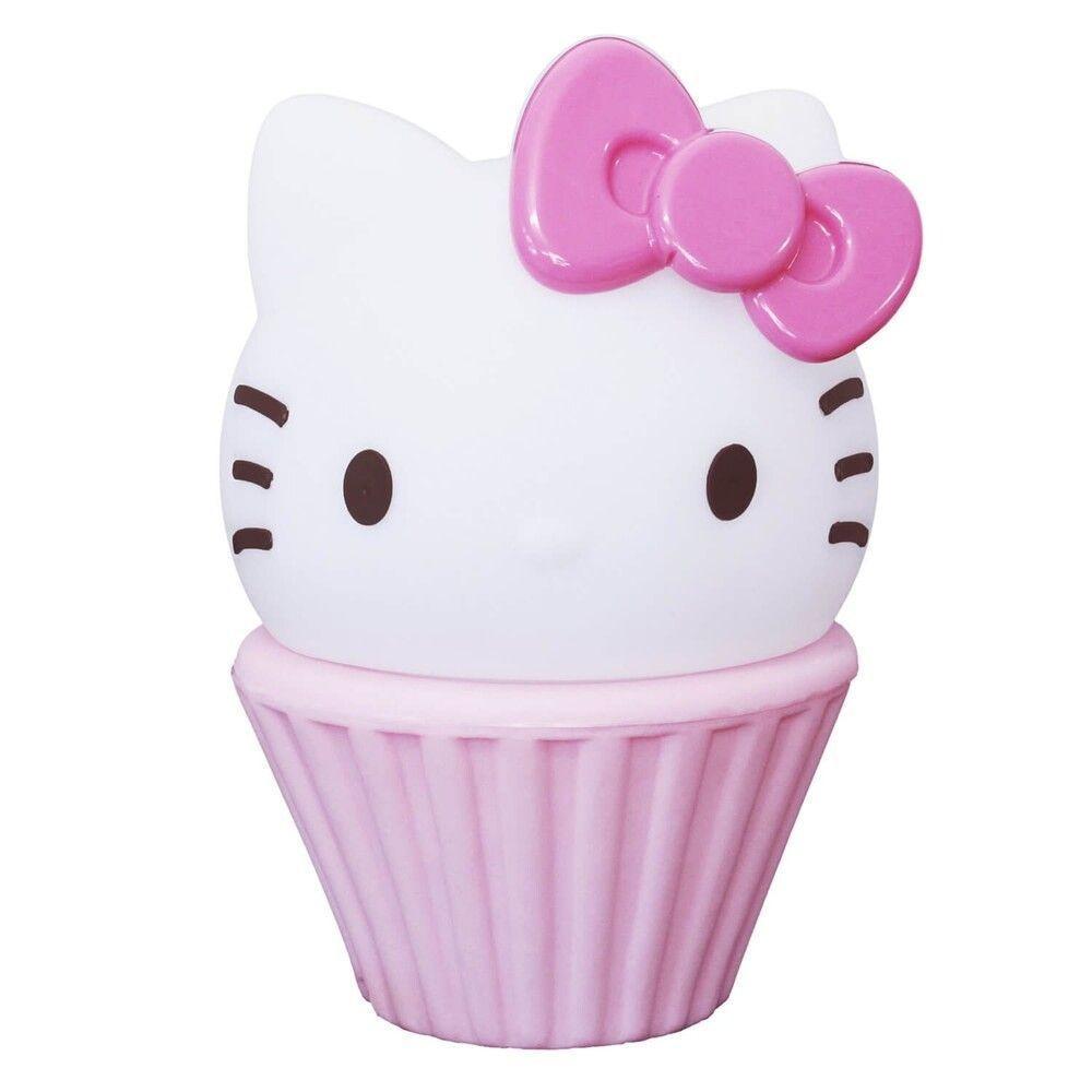 Luminária 3d Hello Kitty - Abajur Rosa Charmoso Para Quarto Infantil - 2