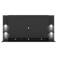 Painel Tv 65´´ Com 4 Leds E Prateleiras De Vidro Preto - 3