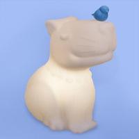 Luminária Serenidade: Capivara E Pássaro Azul Para Iluminação Aconchegante E Elegante - 1