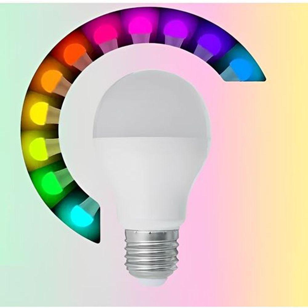 Lâmpada Led Rgb Bivolt Com Controle Remoto ? Iluminação Personalizável Para Todos Os Ambientes - 2