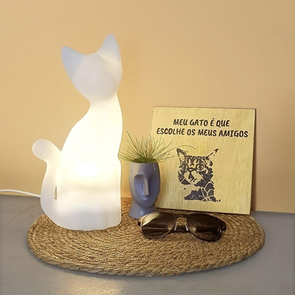 Luminária De Gato Elegante Para Decoração E Iluminação Suave - 2