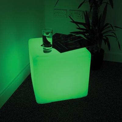 Luminária Puff Cubo De Luz Design Arredondado Para Decoração Moderna