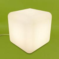 Luminária Puff Cubo De Luz Design Arredondado Para Decoração Moderna - 2
