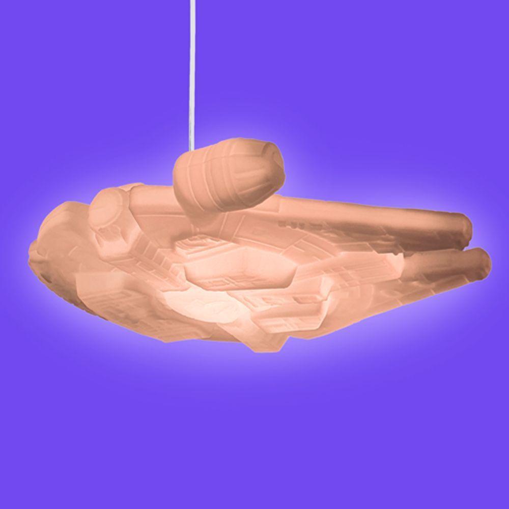 Luminária Pendente Millennium Falcon Star Wars - Decoração Galáctica - 4