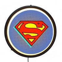 Luminária Led De Parede Superman - Decoração Temática Moderna E Estilosa - 2