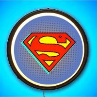 Luminária Led De Parede Superman - Decoração Temática Moderna E Estilosa - 3