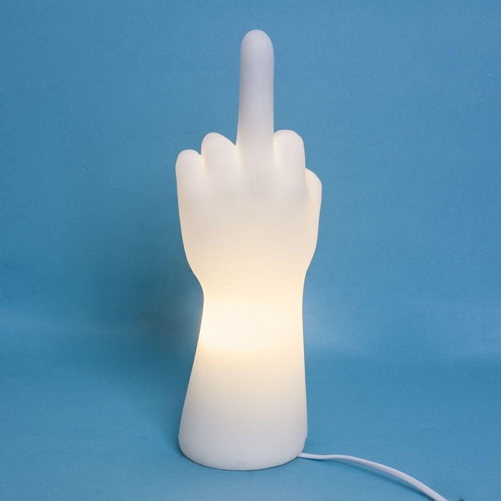 Luminária Divertida Dedo Do Meio Para Decoração E Iluminação Relaxante - 1
