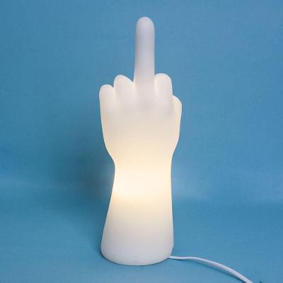 Luminária Divertida Dedo Do Meio Para Decoração E Iluminação Relaxante