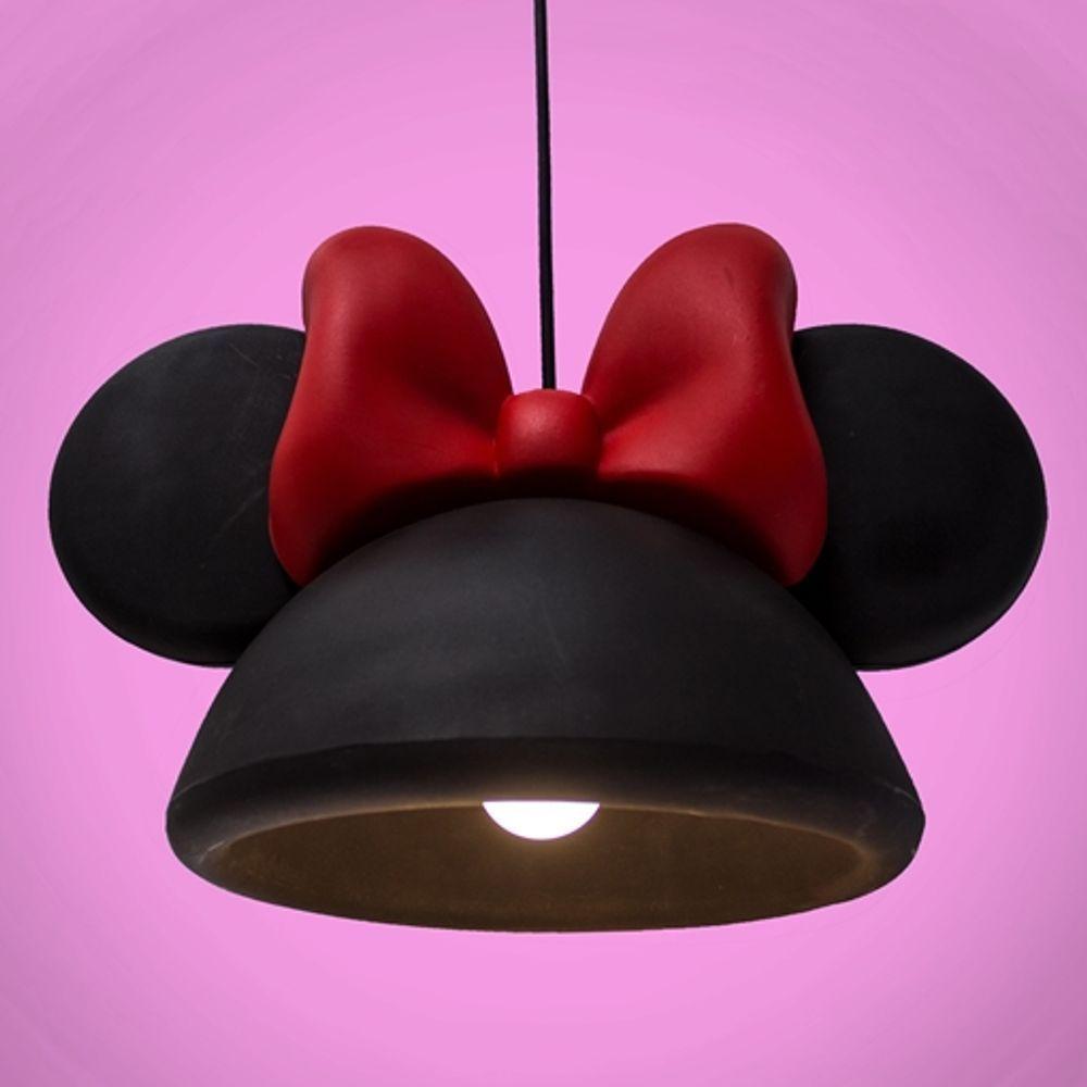 Luminária Pendentes Orelhas Minnie Preta - Estilo E Magia Para Sua Decoração - 3