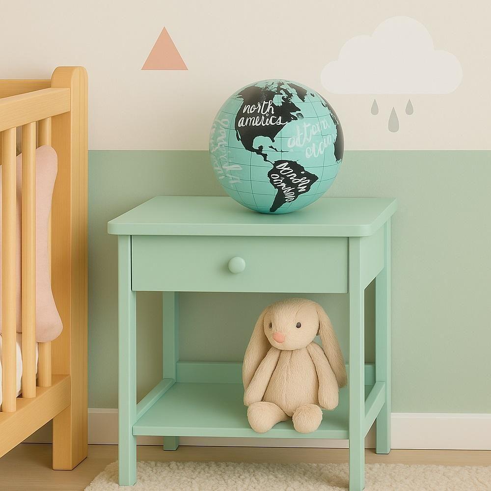 Globo Terrestre Luminaria Decorativa Mapa Mundi Iluminacao Led E Movimento Automatico Escritorio - 2