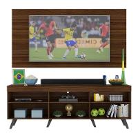 Rack C/ Painel Tv 65" Retrô Holanda Br3133 Duna Preto - 3