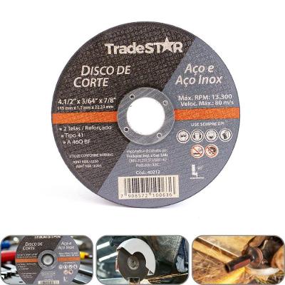 Disco De Corte 115 X 1,2 Mm Furo 7/8 Aço E Inox Tradestar