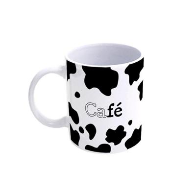 Caneca De Porcelana Vaquinha Charmosa - Café Elegante